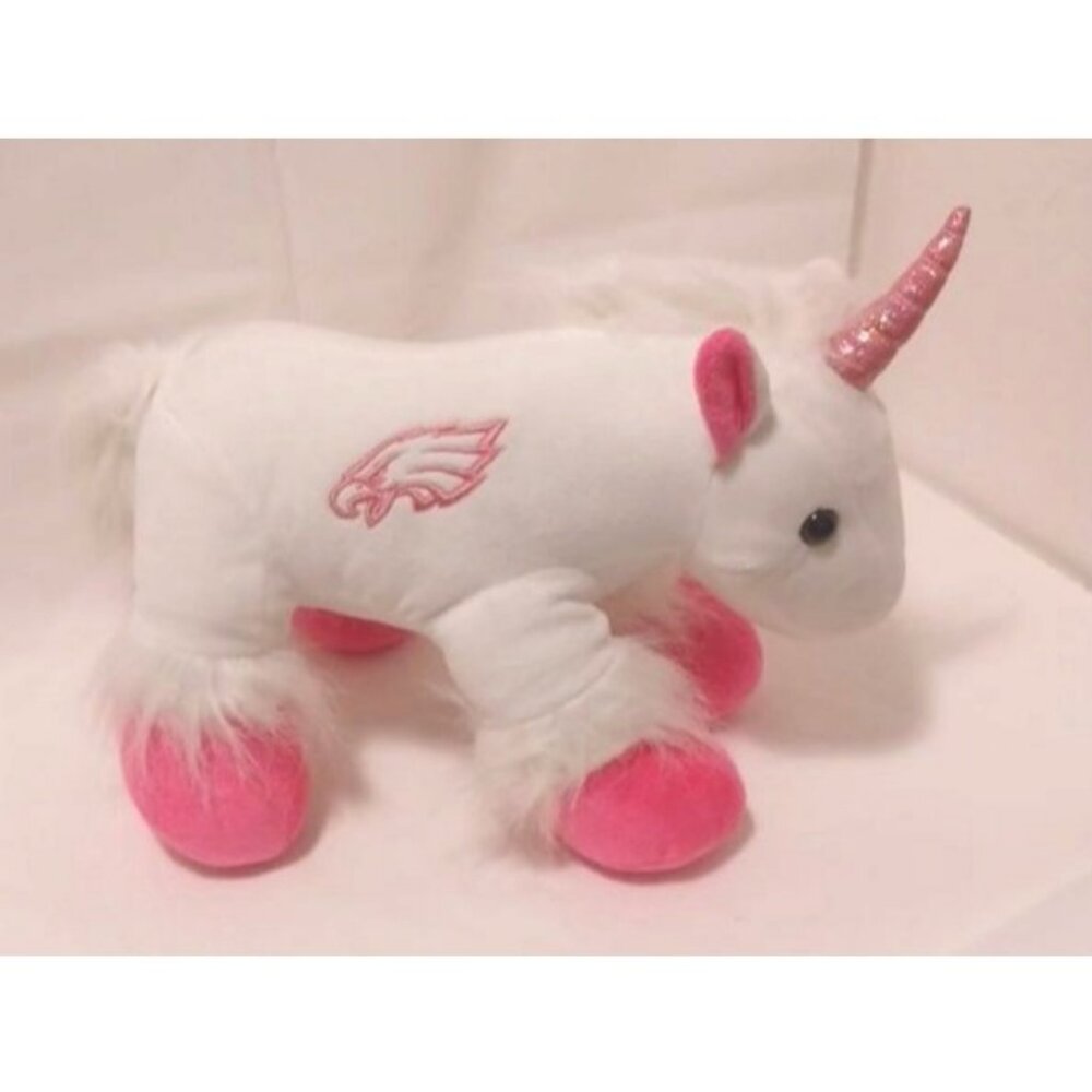 Philadelphia Eagles Plush Unicorn White Pink Foco NFL Stuffed Animal Rare & HTF - Picture 12 of 12